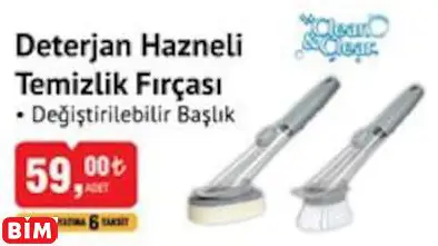 CLEAN & CLEAR DETERJAN HAZNELİ TEMİZLİK FIRÇASI CLEAN & CLEAR DETERJAN HAZNELİ TEMİZLİK FIRÇASI